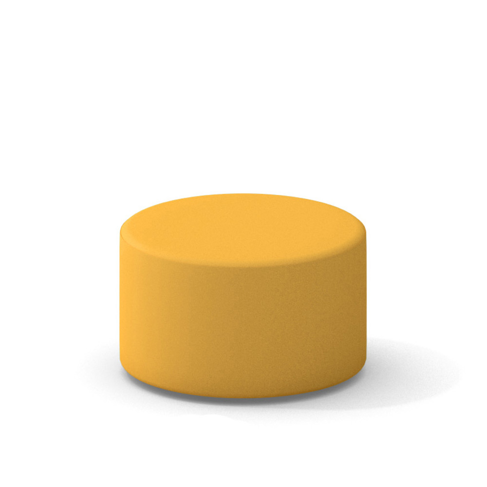Yellow Campfire Ottoman Modern Office Furniture Poppin