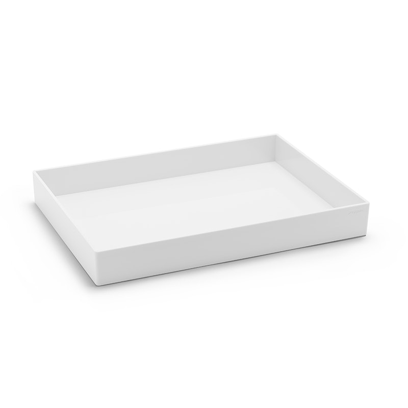 White Large Accessory Tray,White,hi-res image number 1