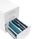 White + Light Gray Stow 3-Drawer File Cabinet,Light Gray,hi-res