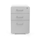 White + Light Gray Stow 3-Drawer File Cabinet,Light Gray,hi-res