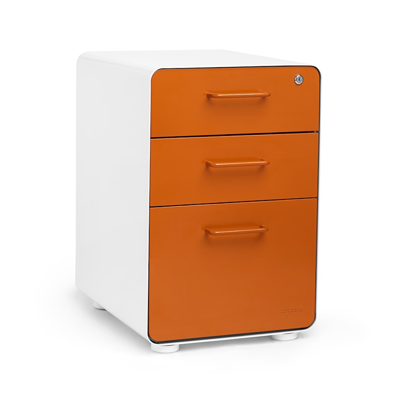 Stow 3-Drawer File Cabinet,Orange,hi-res image number 1