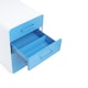 White + Pool Blue Stow 3-Drawer File Cabinet,Pool Blue,hi-res