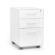 White Stow 3-Drawer File Cabinet, Rolling,White,hi-res