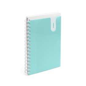 Aqua Medium Pocket Spiral Notebook