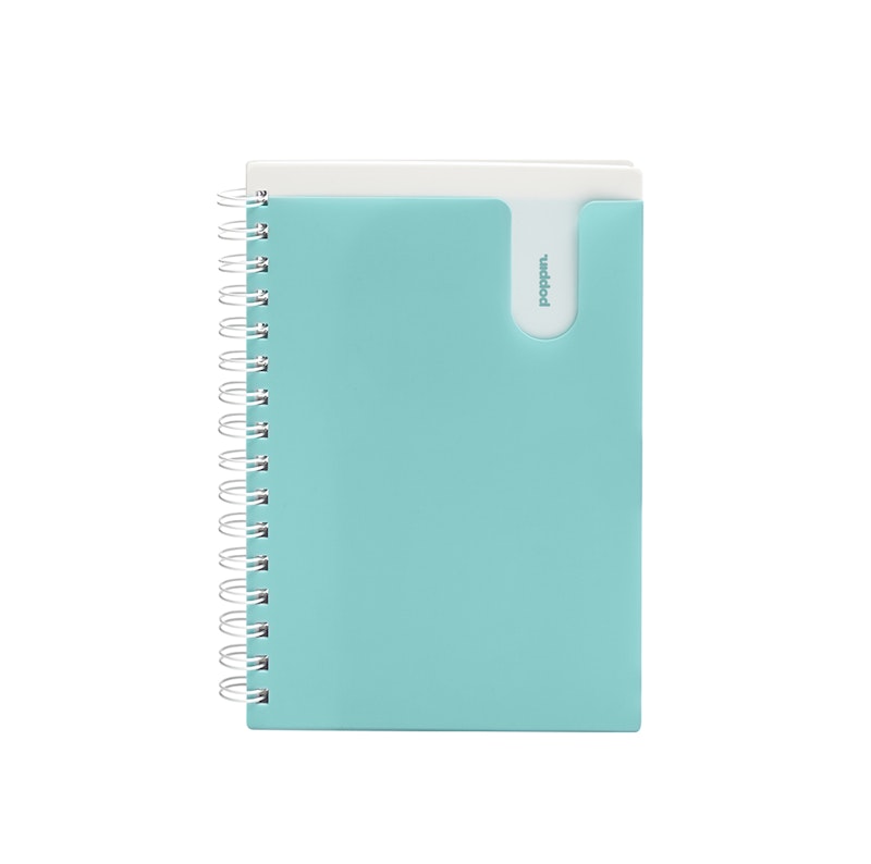 Aqua Medium Pocket Spiral Notebook,Aqua,hi-res image number 2