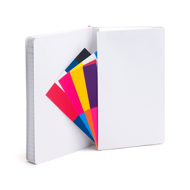Custom Light Gray Medium Softcover Notebook,Light Gray,hi-res image number 3