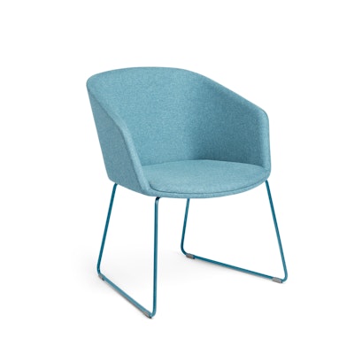 Blue Pitch Sled Chair