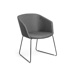 Dark Gray Pitch Sled Chair,Dark Gray,hi-res