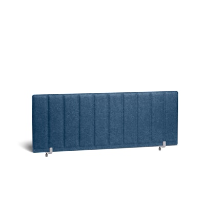 Dark Blue Pinnable Molded Privacy Panel, 47 x 17.5", Face-to-Face