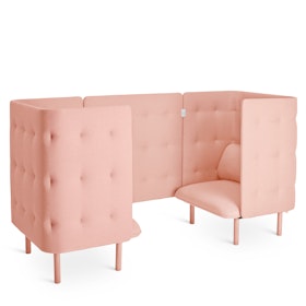 Blush QT Privacy Lounge Chair Booth