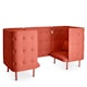 Brick QT Privacy Lounge Chair Booth,Brick,hi-res