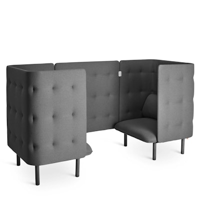 Dark Gray QT Privacy Lounge Chair Booth