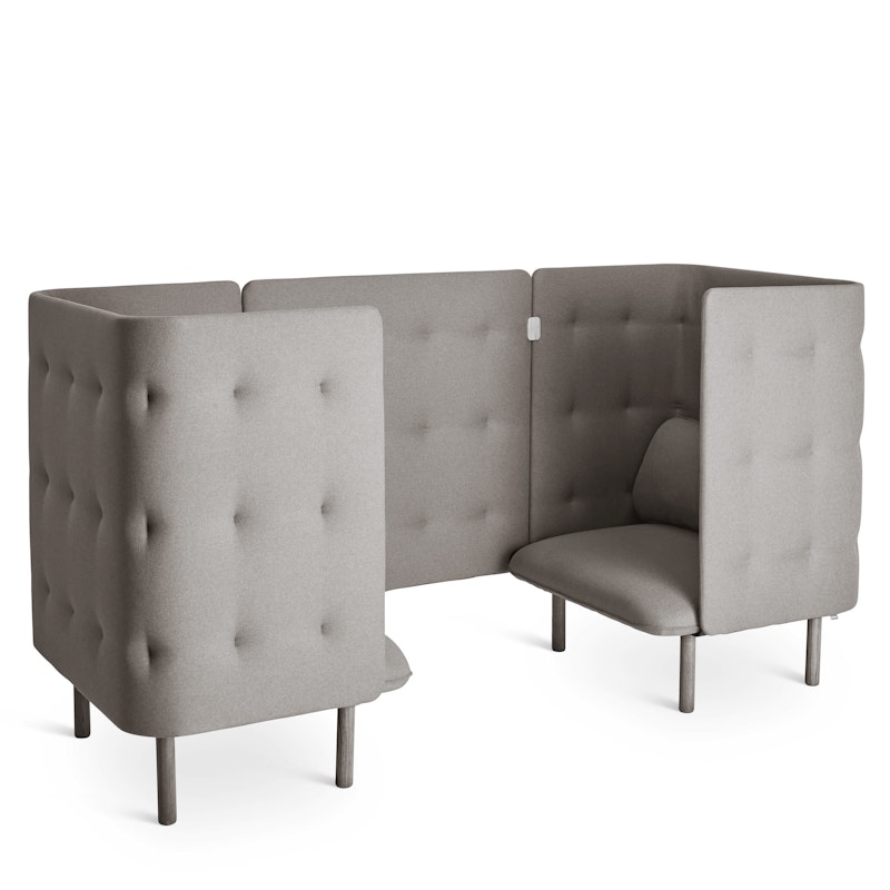Gray QT Privacy Lounge Chair Booth,Gray,hi-res image number 0.0
