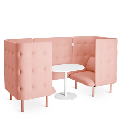Blush QT Privacy Lounge Chair Booth,Blush,hi-res
