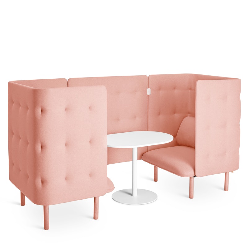 Blush QT Privacy Lounge Chair Booth,Blush,hi-res image number 2