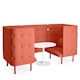 Brick QT Privacy Lounge Chair Booth,Brick,hi-res