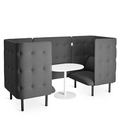 Dark Gray QT Privacy Lounge Chair Booth,Dark Gray,hi-res