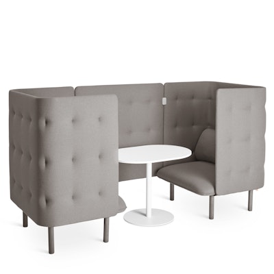 Gray QT Privacy Lounge Chair Booth,Gray,hi-res