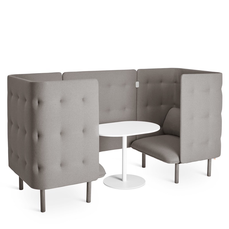Gray QT Privacy Lounge Chair Booth,Gray,hi-res image number 1.0