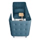 Dark Blue QT Privacy Lounge Chair Booth,Dark Blue,hi-res