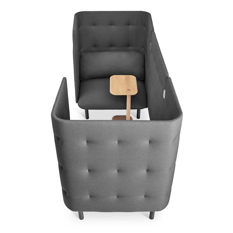 Dark Gray QT Privacy Lounge Chair Booth,Dark Gray,hi-res image number 6