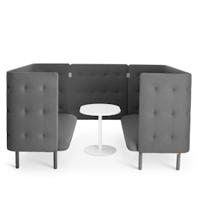Dark Gray QT Privacy Lounge Sofa Booth