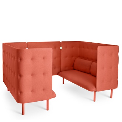 Brick QT Privacy Lounge Sofa Booth