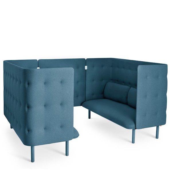 Dark Blue QT Privacy Lounge Sofa Booth,Dark Blue,hi-res