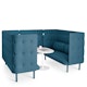 Dark Blue QT Privacy Lounge Sofa Booth,Dark Blue,hi-res