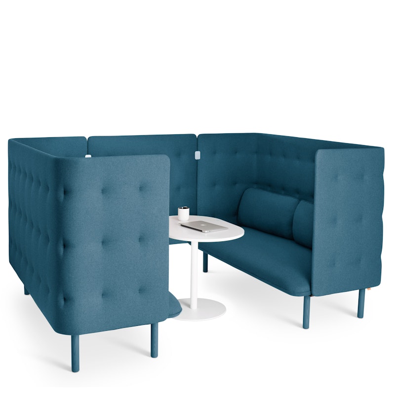 Dark Blue QT Privacy Lounge Sofa Booth,Dark Blue,hi-res image number 2.0