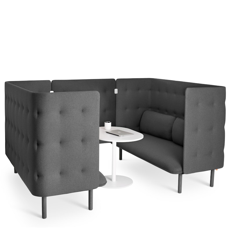 Dark Gray QT Privacy Lounge Sofa Booth,Dark Gray,hi-res image number 2.0