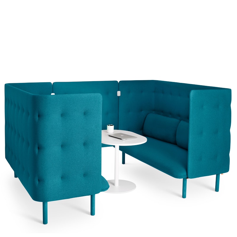 Teal QT Privacy Lounge Sofa Booth,Teal,hi-res image number 3