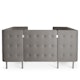 Gray QT Privacy Lounge Sofa Booth,Gray,hi-res