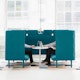Teal QT Privacy Lounge Sofa Booth,Teal,hi-res