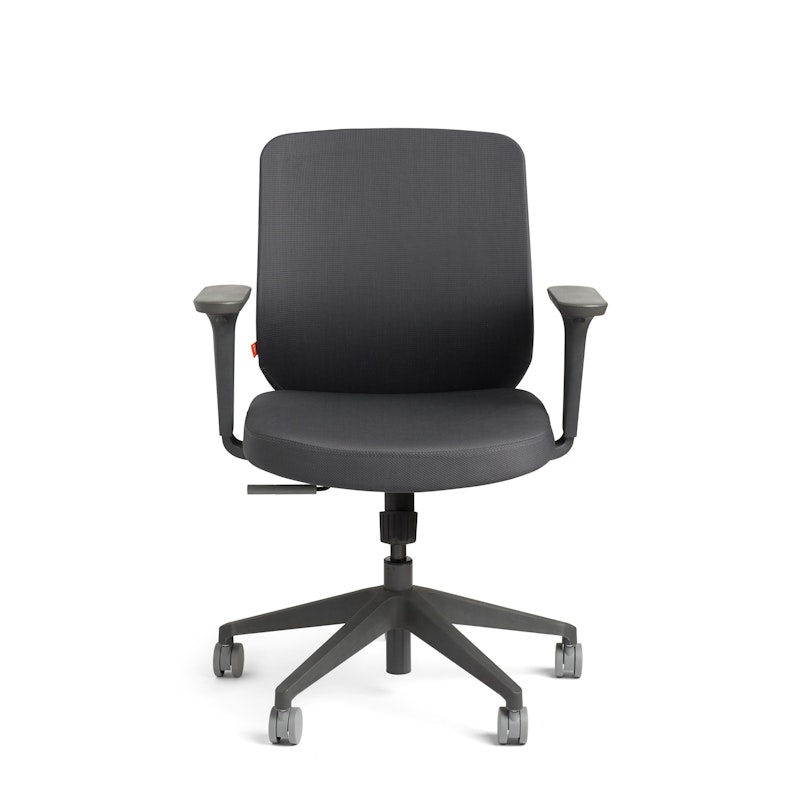 Dark Gray Max Task Chair, Mid Back, Charcoal Frame,Dark Gray,hi-res image number 1.0
