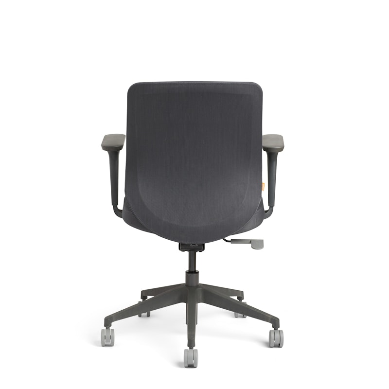 Dark Gray Max Task Chair, Mid Back, Charcoal Frame,Dark Gray,hi-res image number 4