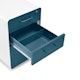 White + Slate Blue Stow 3-Drawer File Cabinet,Slate Blue,hi-res