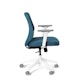 Slate Blue Max Task Chair, Mid Back, White Frame,Slate Blue,hi-res