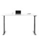 Series L Adjustable Height Table, White, 72" x 30", Charcoal Legs,White,hi-res