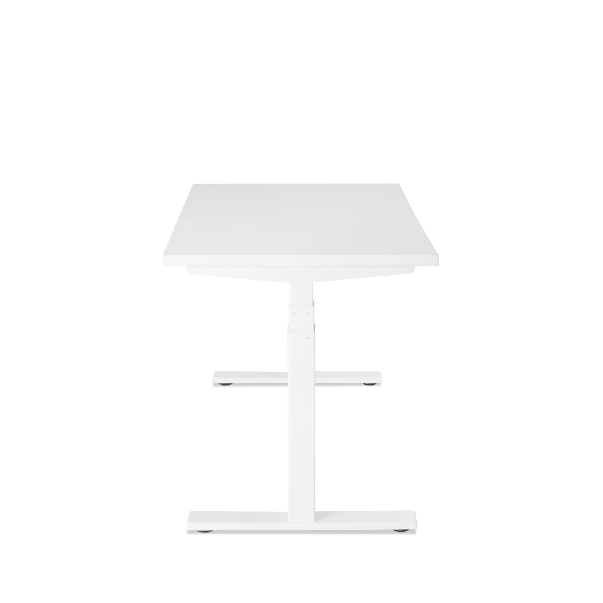 Series L Adjustable Height Single Desk, White, 47