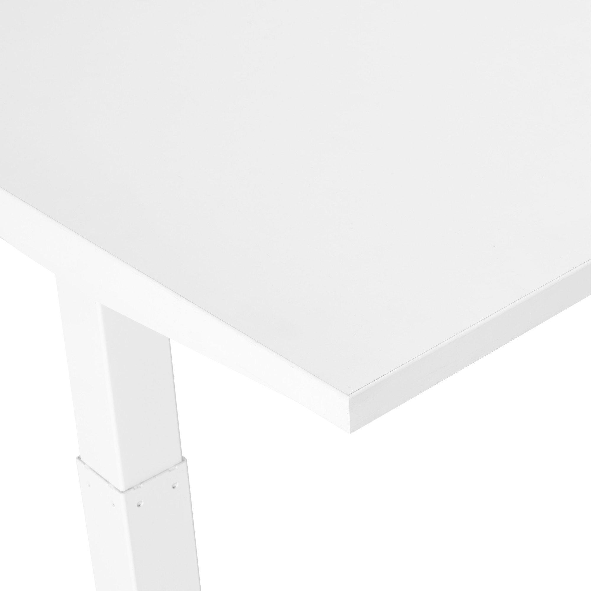 Series L Adjustable Height Single Desk, White, 47