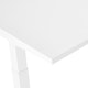 Series L Adjustable Height Double Desk for 6, White, 57", Charcoal Legs,White,hi-res
